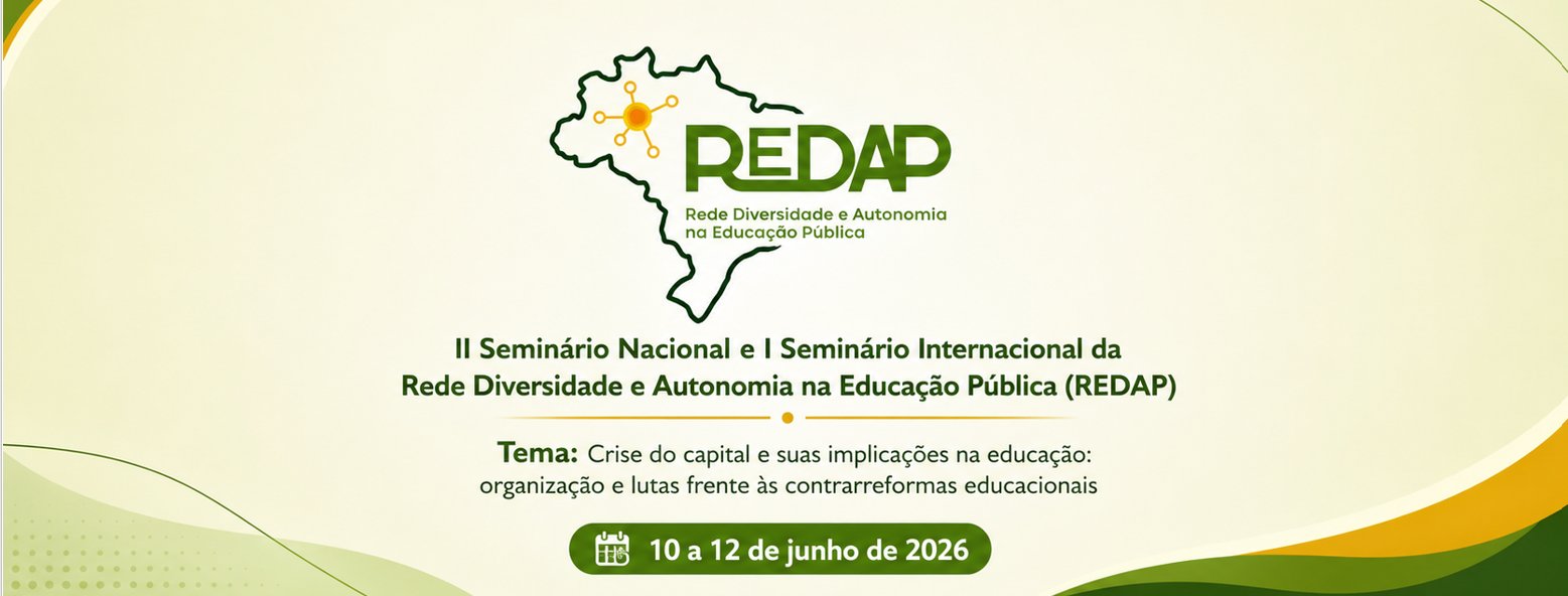 II Seminário Nacional e I Seminário Internacional da REDAP — 10 a 12 de junho de 2026, Salvador-BA