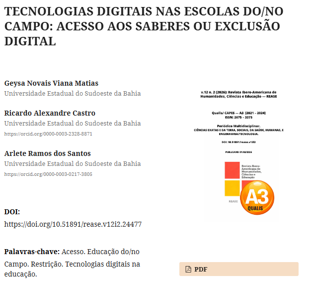 Capa da Publicação